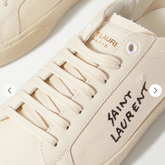 🚫 SOLD Saint Laurent Court Classic SL/06 Embroidered Sneakers - Picture 9 of 11